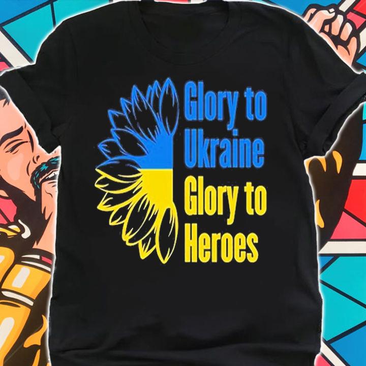 Glory To Ukraine Glory To Heroes Ukrainian Motto Peace Ukraine T-Shirt t-shirt shirt