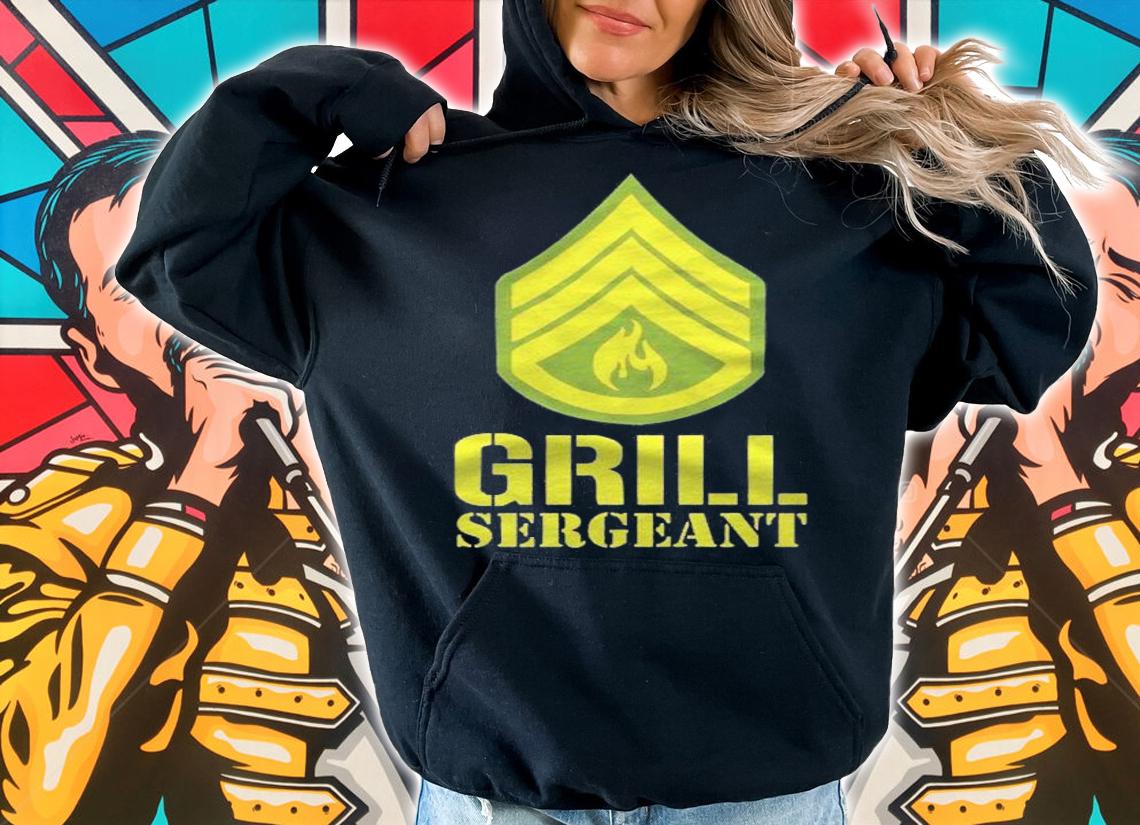 Grill Sergeant Bbq Grilling Military Parody Shirt t-shirt