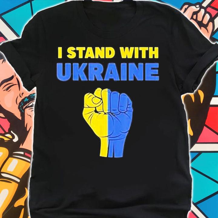 I Stand with Ukraine Support Hand Ukraine T-Shirt t-shirt shirt