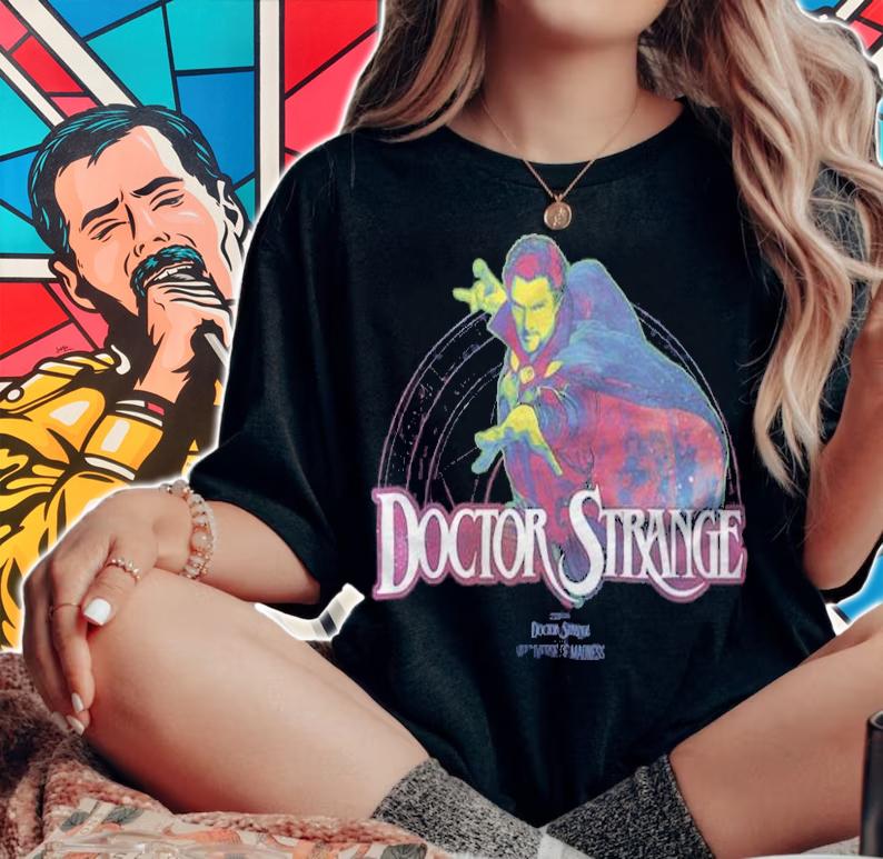Marvel Dr. Strange neon Strange T-shirt t-shirt