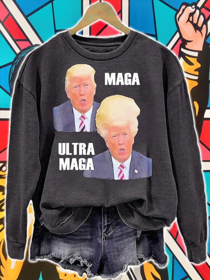 Trump Ultra Maga 2024 Supporter Hell Be Back T-Shirt t-shirt sweatshirt