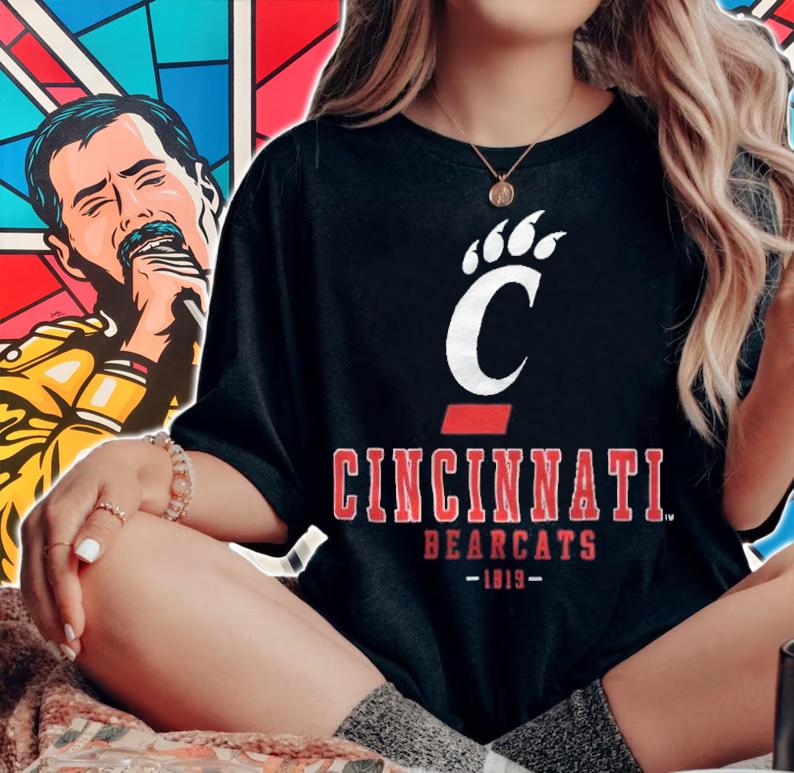 Cincinnati Bearcats 1819 logo T-shirt t-shirt woman shirt