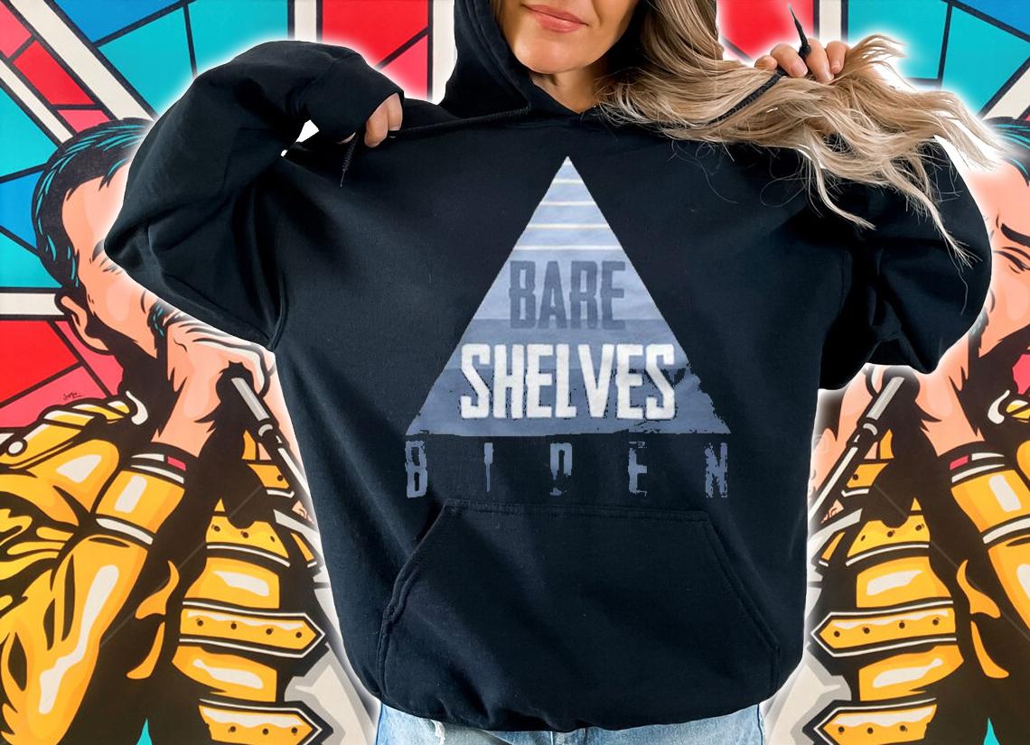 F Joe Biden bare Shelves Biden Triangle T-Shirt t-shirt