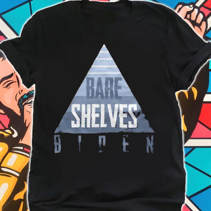 F Joe Biden bare Shelves Biden Triangle T-Shirt t-shirt