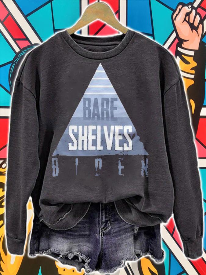 F Joe Biden bare Shelves Biden Triangle T-Shirt t-shirt