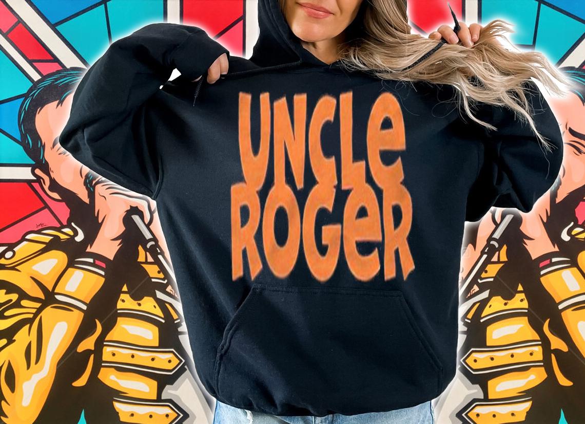 Uncle Roger text logo T-shirt t-shirt