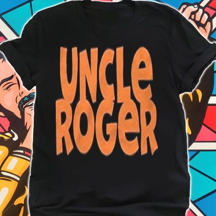 Uncle Roger text logo T-shirt t-shirt
