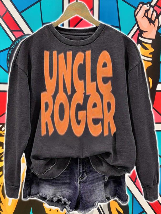 Uncle Roger text logo T-shirt t-shirt