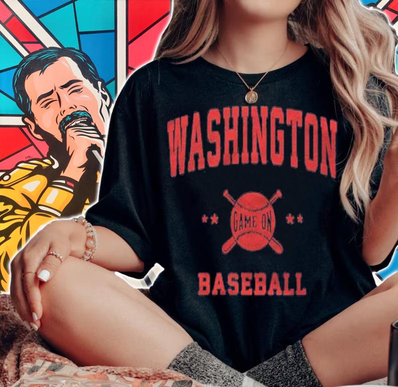 Washington Vintage Baseball Throwback Retro Design T-shirt t-shirt woman shirt