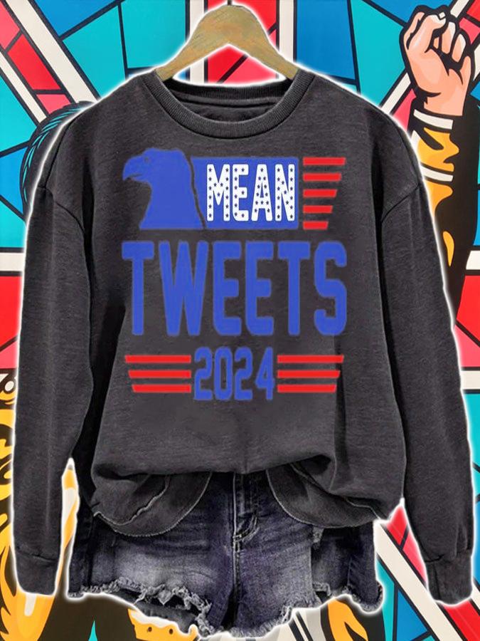 Eagle Mean Tweets 2024 Trump Eagle Mean Tweets 2024 Vintage T-Shirt sweatshirt