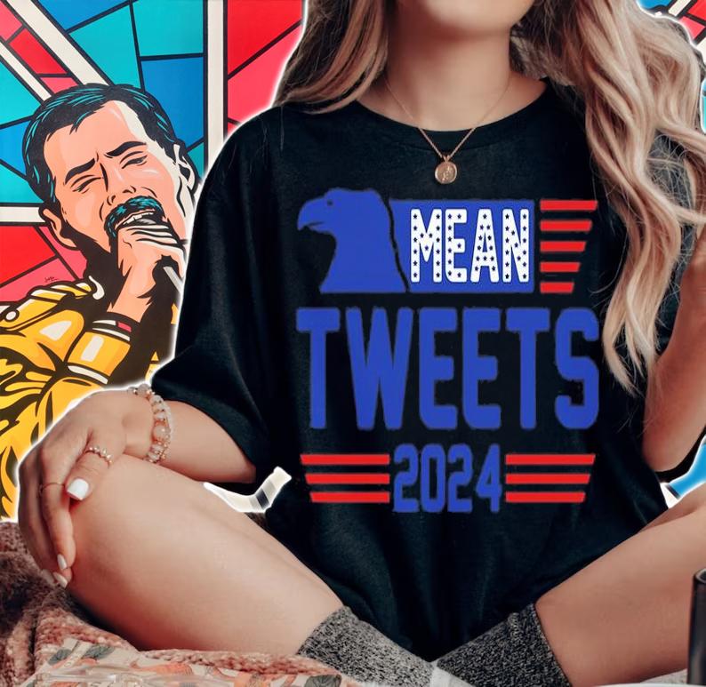 Eagle Mean Tweets 2024 Trump Eagle Mean Tweets 2024 Vintage T-Shirt woman shirt