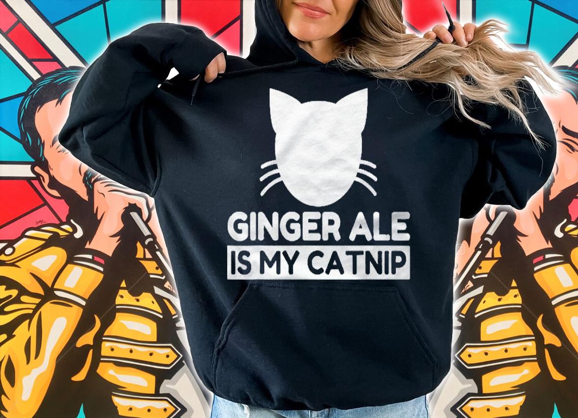 Ginger Ale Lover Funny Cute Cat Gifts Shirt