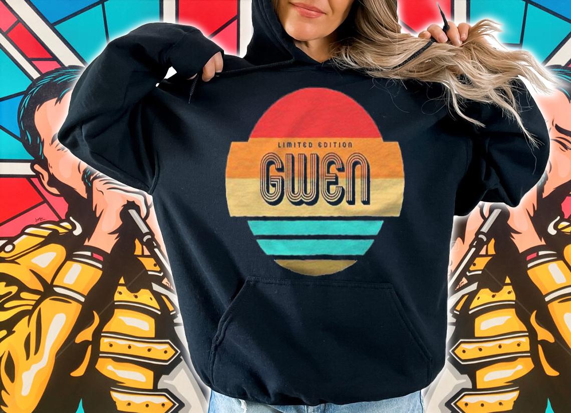 Gwen Name Retro Vintage Sunset Limited Edition Shirt hoodie
