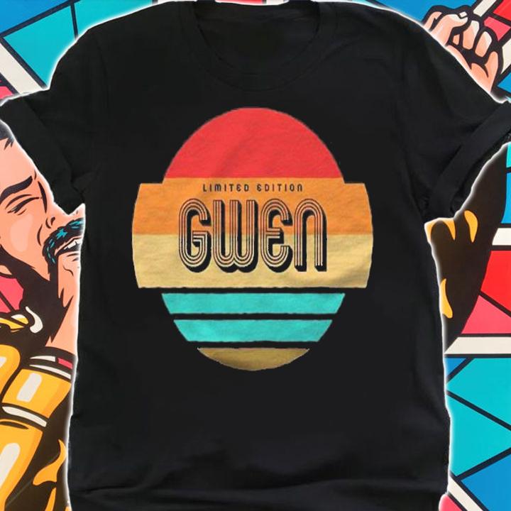 Gwen Name Retro Vintage Sunset Limited Edition Shirt shirt