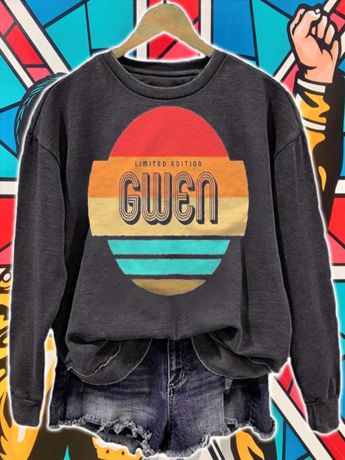 Gwen Name Retro Vintage Sunset Limited Edition Shirt sweatshirt