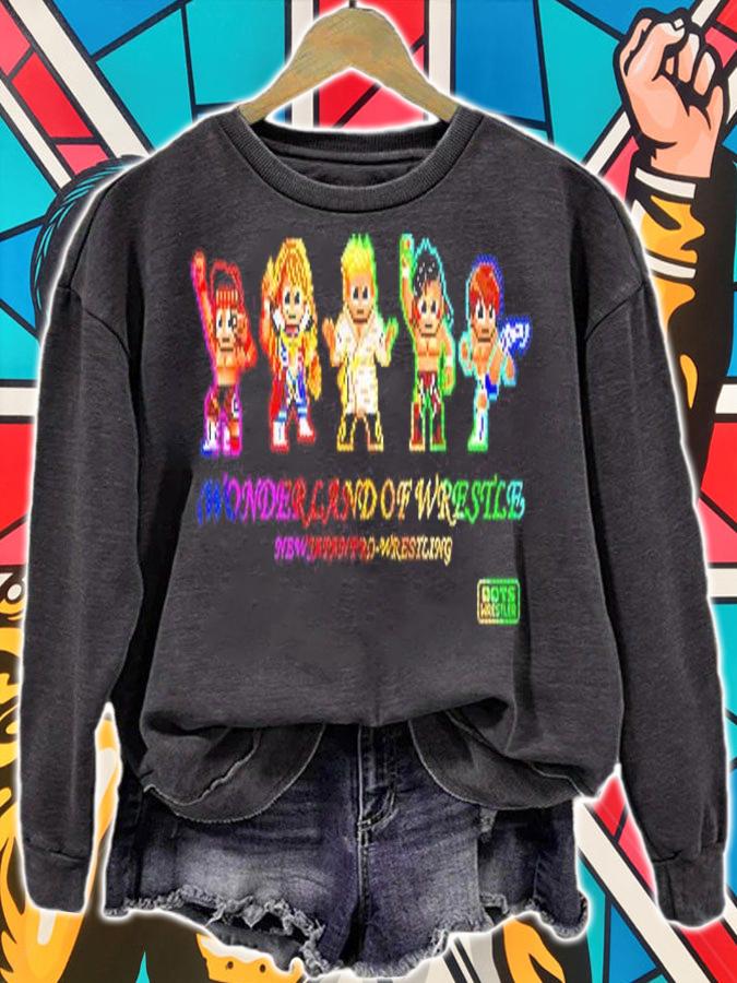 New Japan Pro Wrestling Wonderland of Wrestling shirt sweatshirt