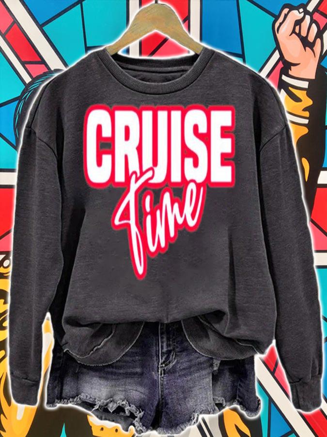 On Cruise Mode Family Cruising Ocean Vacation Island Trip T-Shirt sweatshirt
