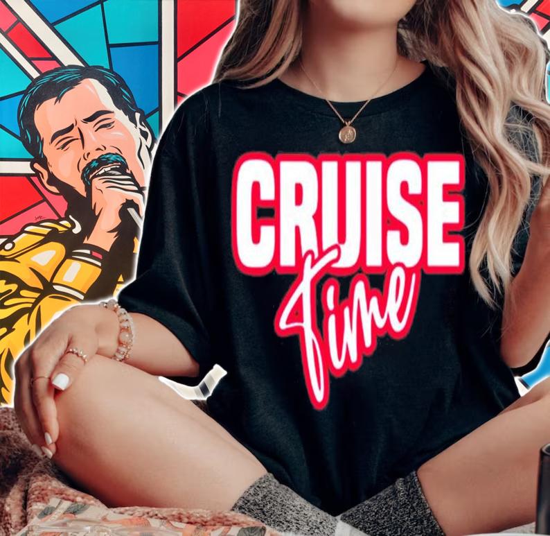 On Cruise Mode Family Cruising Ocean Vacation Island Trip T-Shirt woman shirt