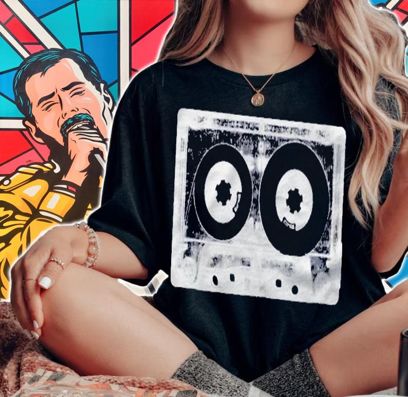 Retro Vintage Tape 80S 90S Oldschool Cassette Pullover Shirt
