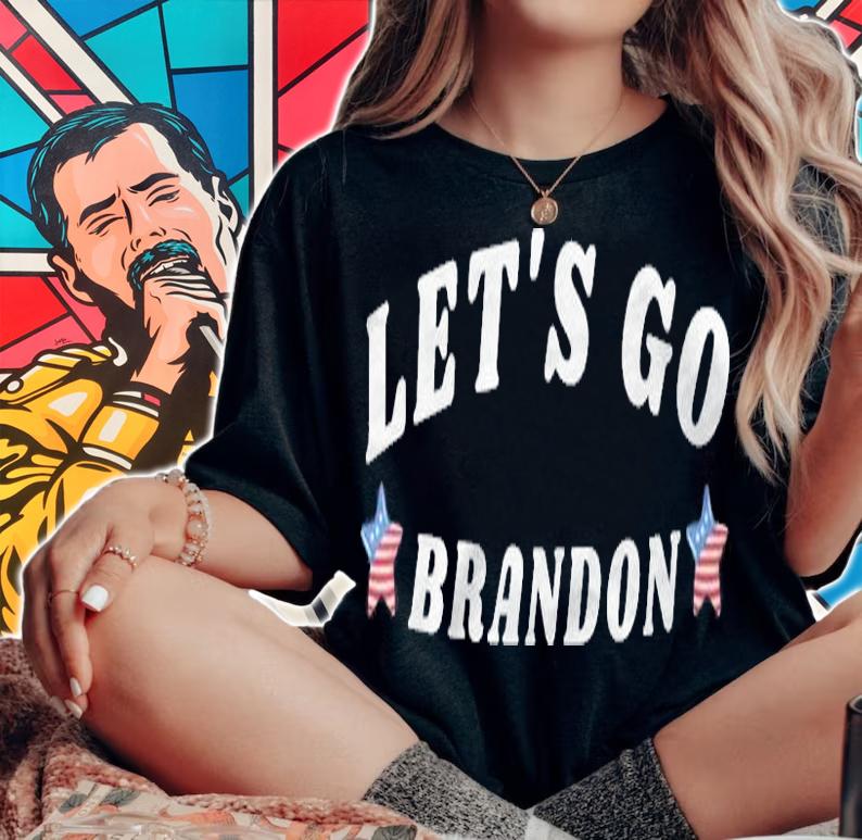 Trending let's Go Brandon Funny Meme T-Shirt woman shirt