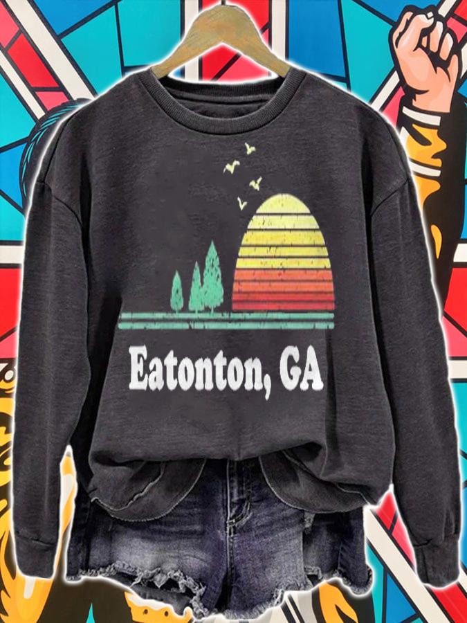 Vintage Eatonton, Georgia Home Souvenir Print shirt sweatshirt