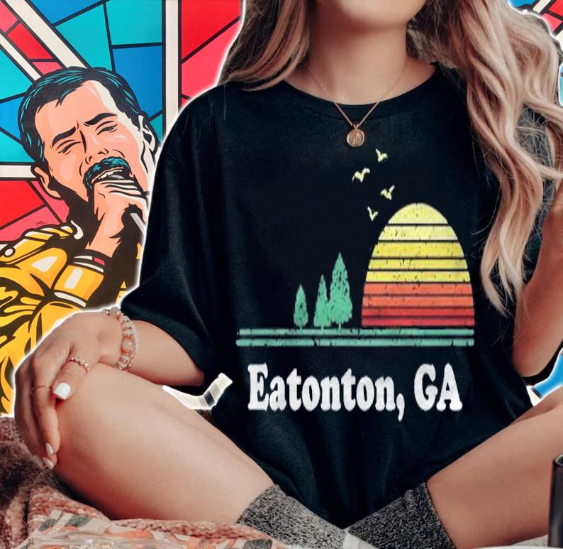 Vintage Eatonton, Georgia Home Souvenir Print shirt woman shirt