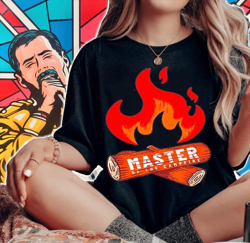 Camping - Master of the Campfire T-Shirt woman shirt