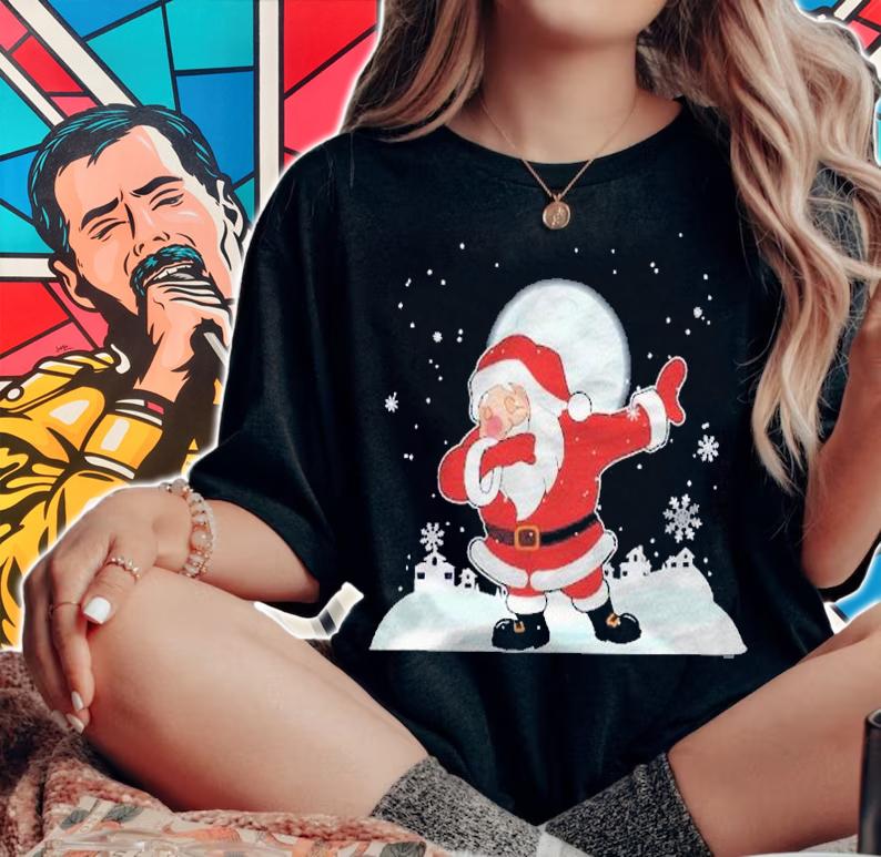 Christmas Santa Claus Dabbing Xmas Vacation Winter Holidays Shirt