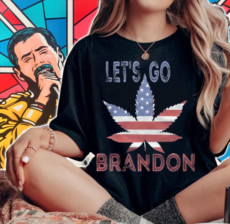 F Joe Biden lets Go Brandon, Let Go Brandon, Fjb, Funny Fjb, Funny Biden, Brandon Flag, Republican T-Shirt woman shirt