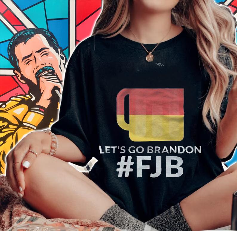 Germany For Let's Go Brandon Fake News Biden Chant T-Shirt woman shirt