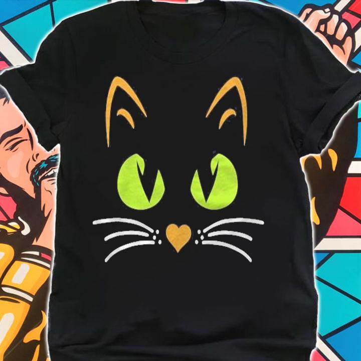 Halloween Cat Costume Kids Toddler Cat Face Halloween Kitten T-shirt shirt