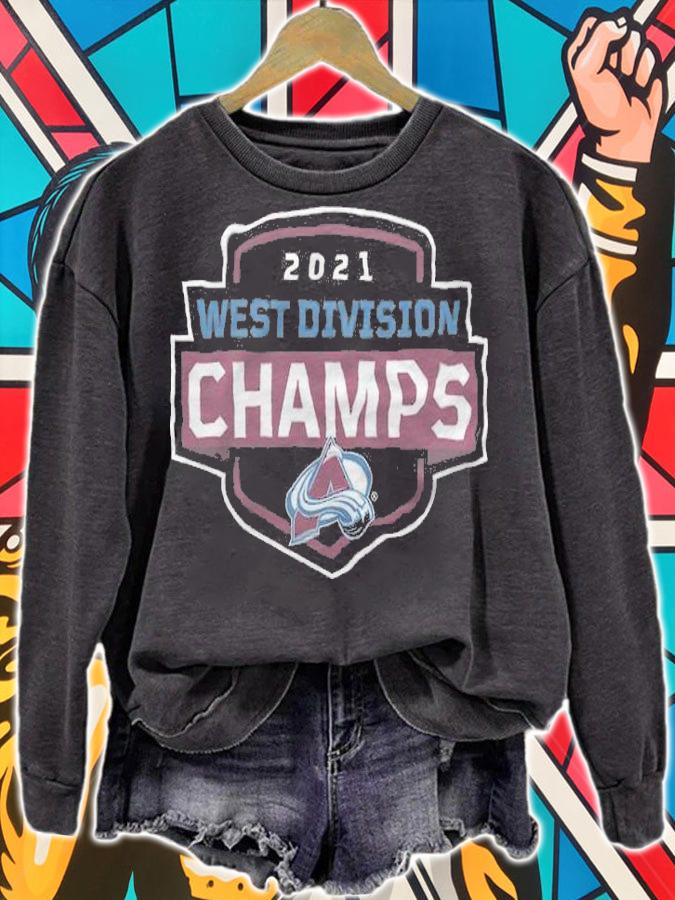 Colorado Avalanche 2021 West Division Champions Coming At You Shirt sweatshirt