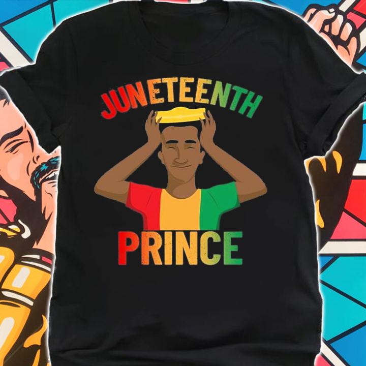 Juneteenth Prince Afro Men's Juneteenth Boy's T-Shirt shirt