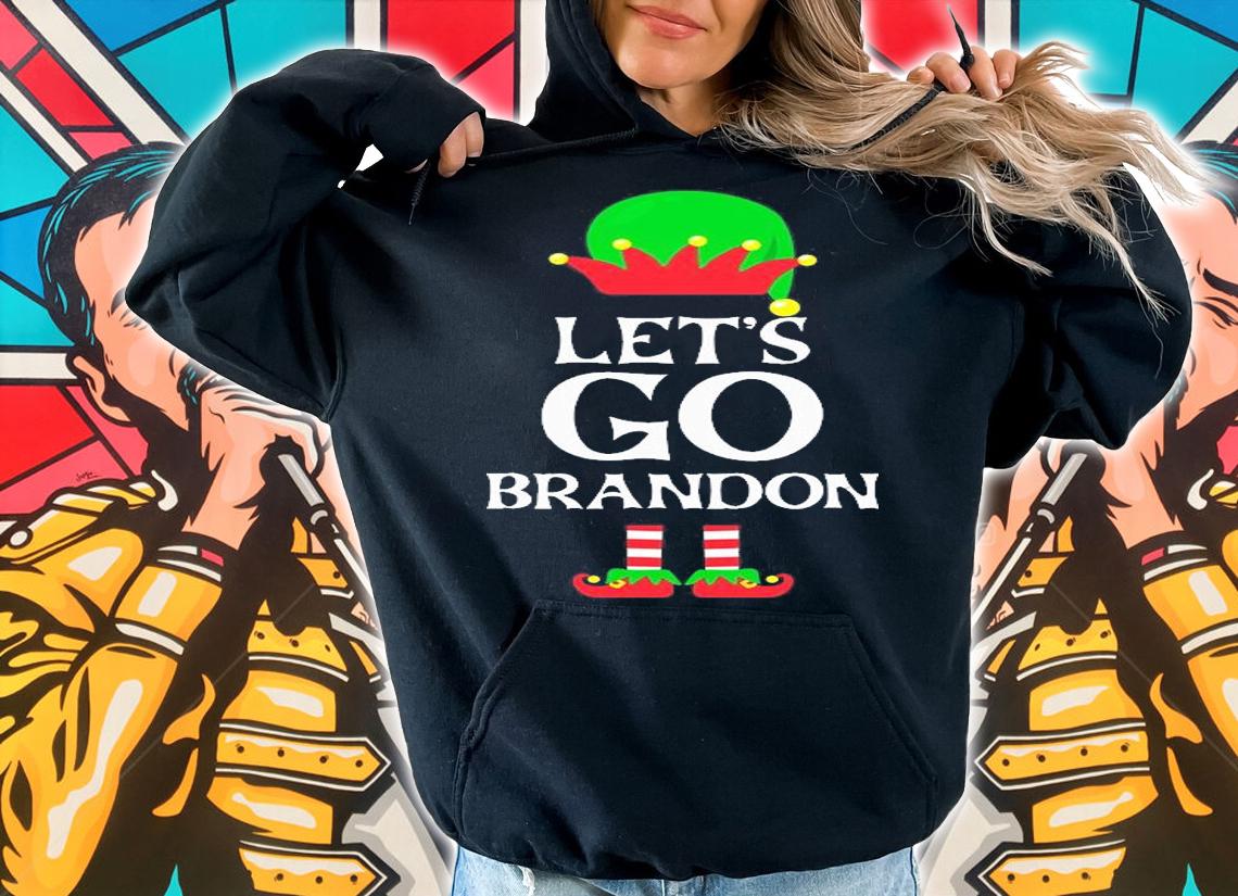 Let's Go Brandon Christmas Elf Political Meme Impeach Biden Essential 9 T-Shirt hoodie