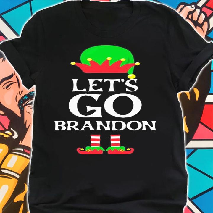 Let's Go Brandon Christmas Elf Political Meme Impeach Biden Essential 9 T-Shirt shirt