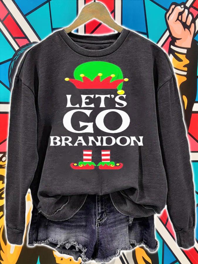 Let's Go Brandon Christmas Elf Political Meme Impeach Biden Essential 9 T-Shirt sweatshirt