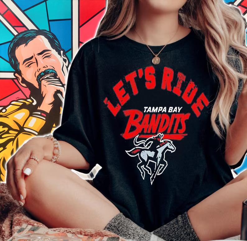 Tampa Bay Bandits Let's Ride T-Shirt woman shirt
