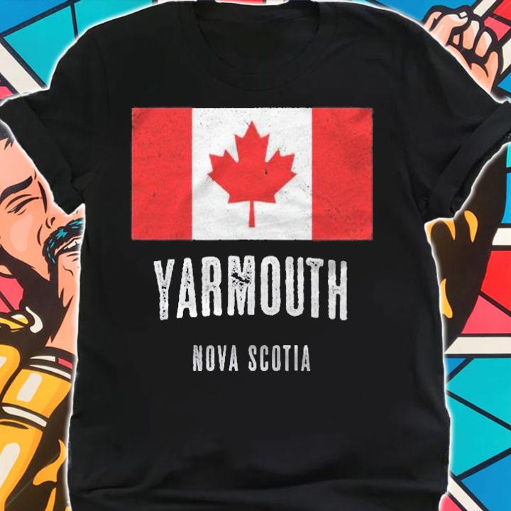 City Of Yarmouth Canada Canadian Flag Novelty Merch Shirt shirt