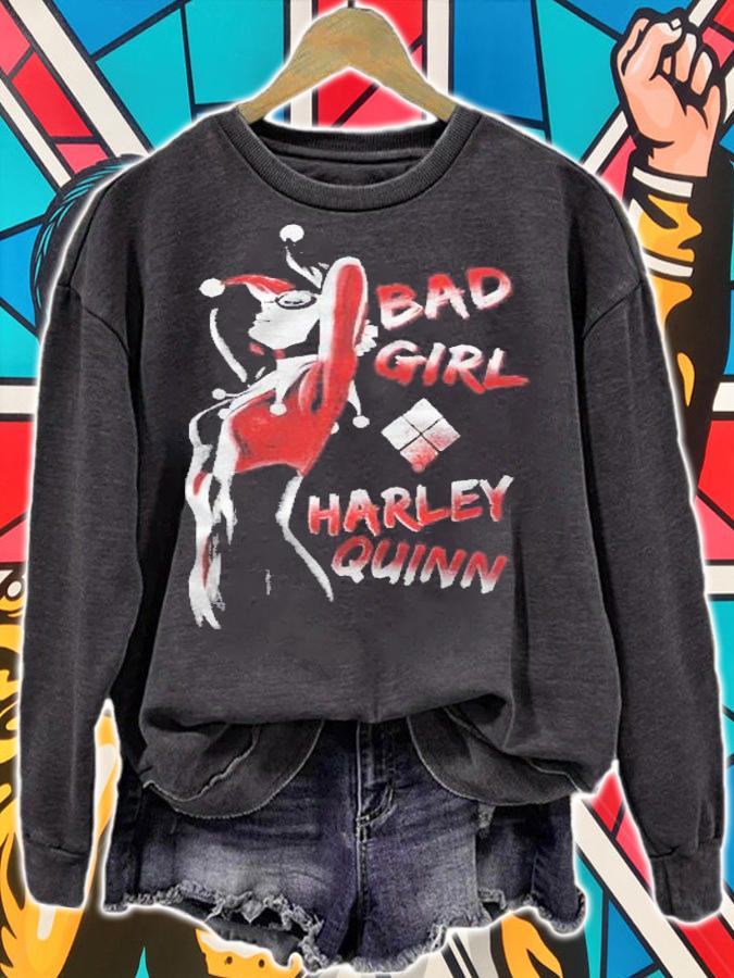 Harley Quinn Bad Girl Pullover Shirt sweatshirt