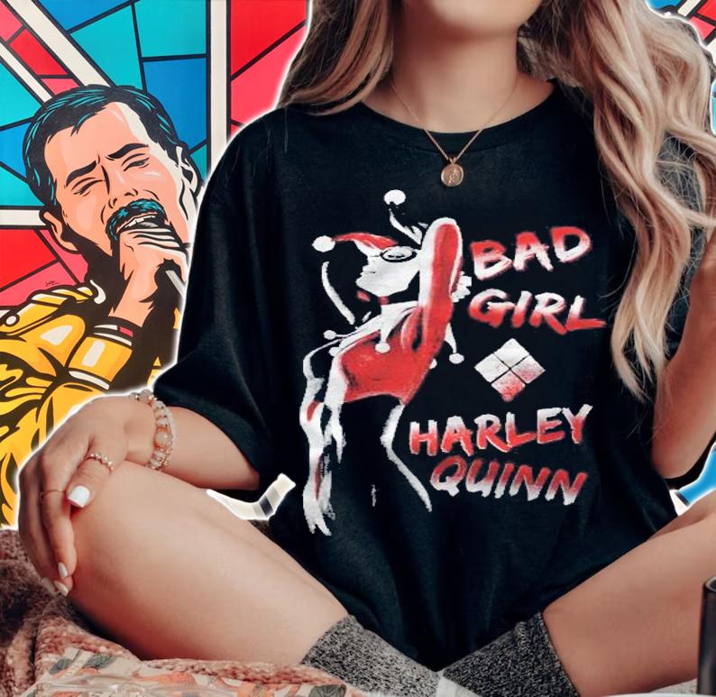 Harley Quinn Bad Girl Pullover Shirt woman shirt