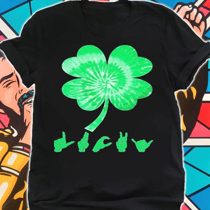 Irish Lucky Sign Language Deaf St Patrick's Day Asl T-Shirt shirt