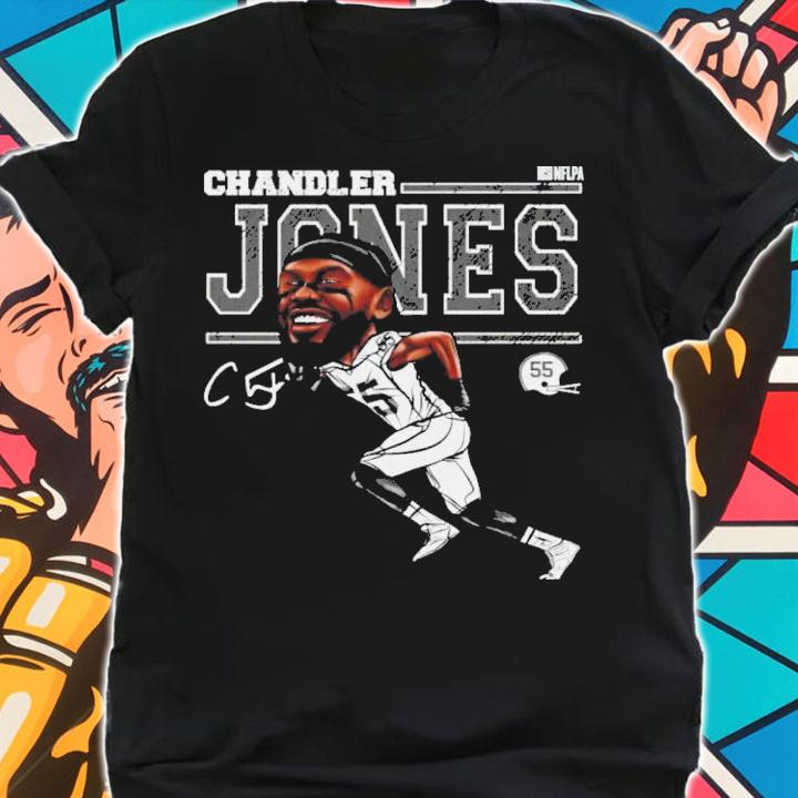 Chandler Jones Las Vegas Cartoon Football Signatures Shirt
