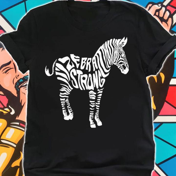 Cute Zebra Strong Ehlers Danlos Syndrome Awareness T-Shirt shirt
