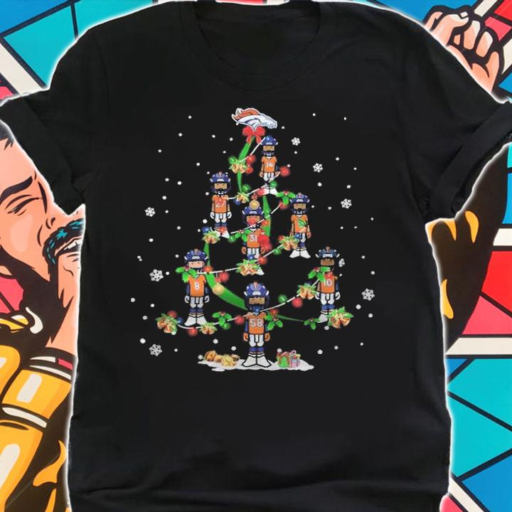 Denver Broncos Chibi Christmas Tree shirt shirt