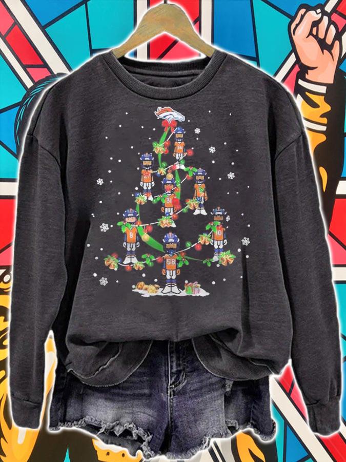 Denver Broncos Chibi Christmas Tree shirt sweatshirt