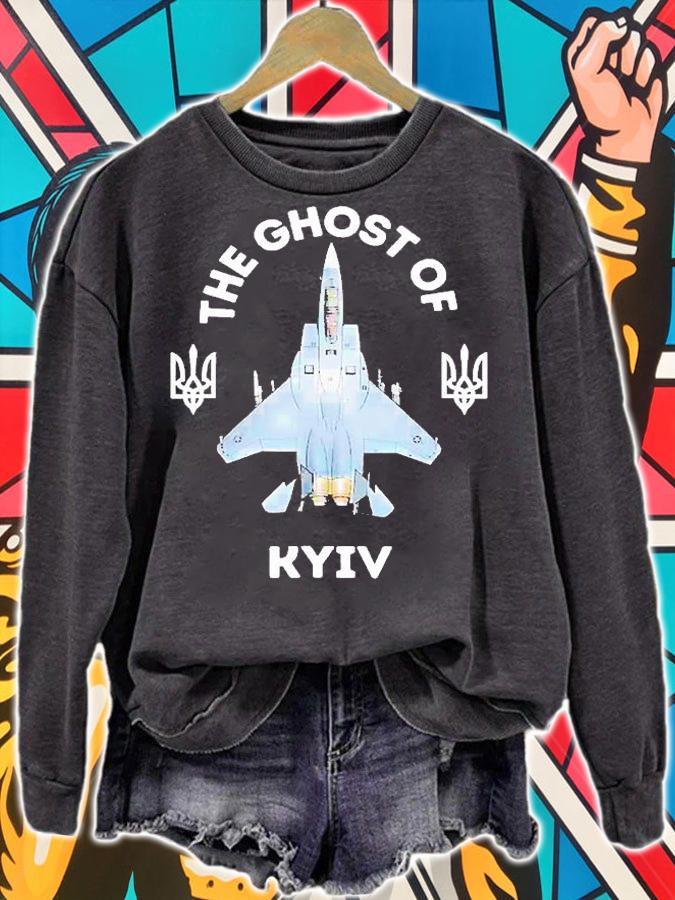 Ghost Of Kyiv Stand With Ukraine Pilot T-Shirt sweatshirt