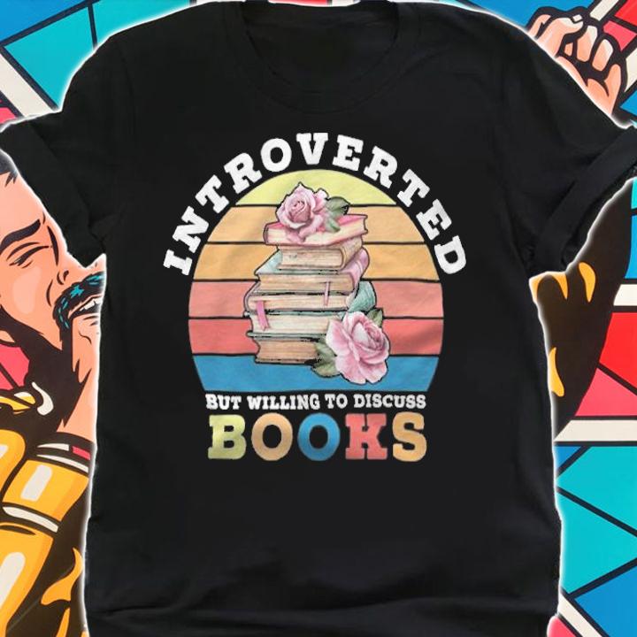 Introverted but willing to discuss books Vintage T-shirt shirt