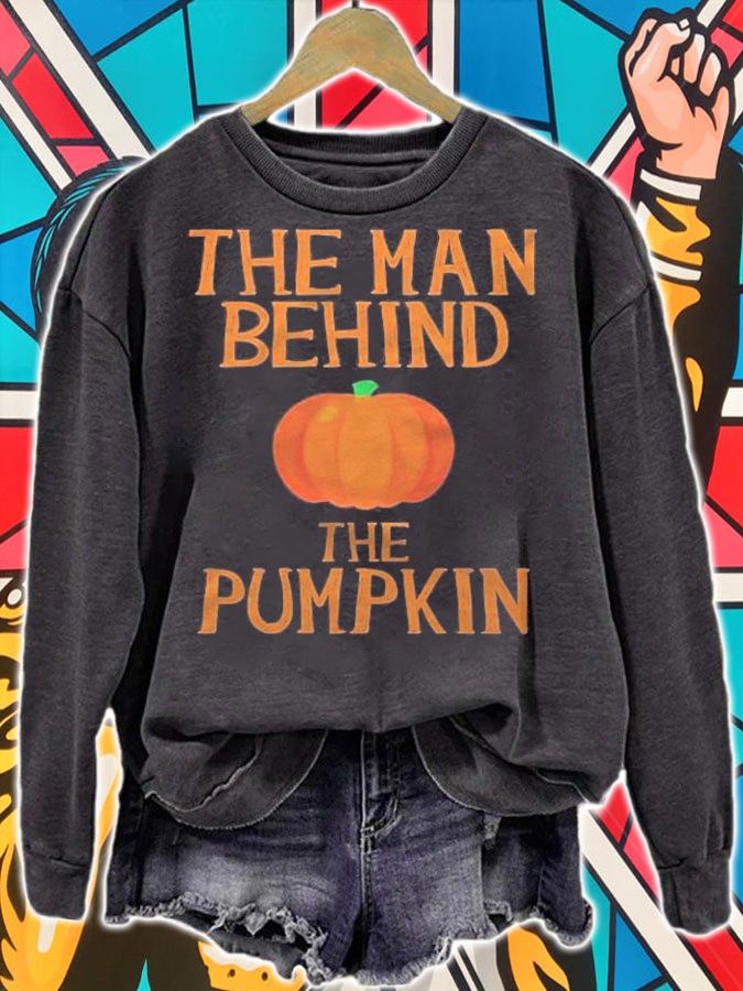 Mens Halloween Pregnancy Shirt For Men Funny Pumpkin Dad Costume Shirt sweatshirt