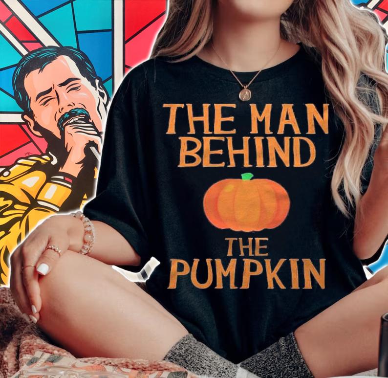 Mens Halloween Pregnancy Shirt For Men Funny Pumpkin Dad Costume Shirt woman shirt