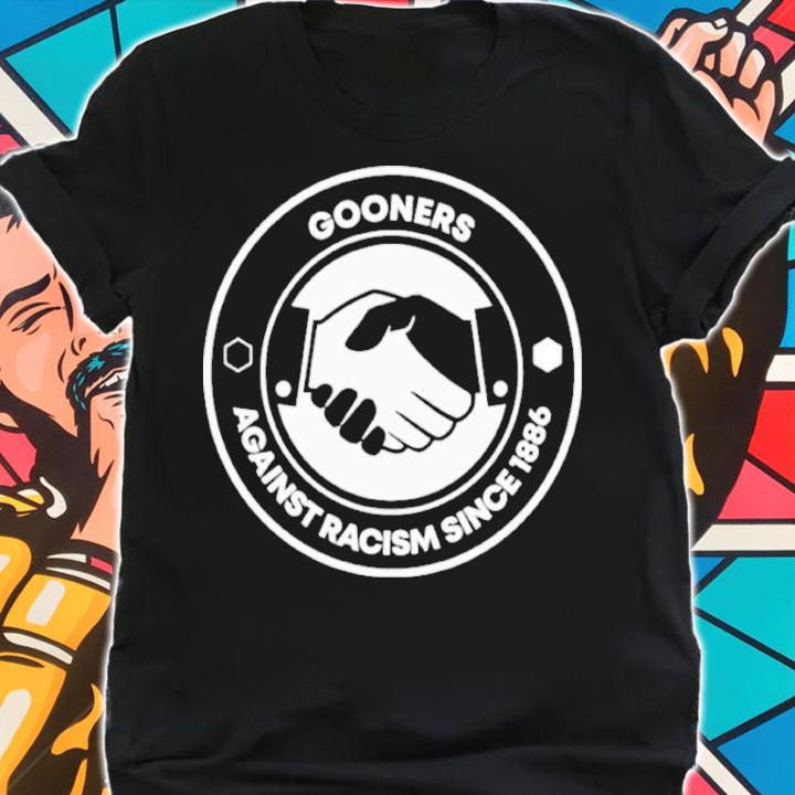 Pistol Gooners Against Racism Since 1886 Gars 1886 Shirt shirt